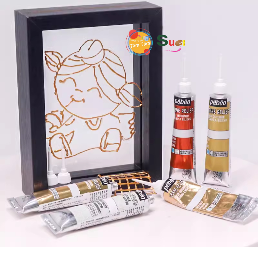 [ Sugi art shop ] PEBEO GLASS DRAWING COLOR - CERNE RELIEF OUTLINE TUBE 20ML