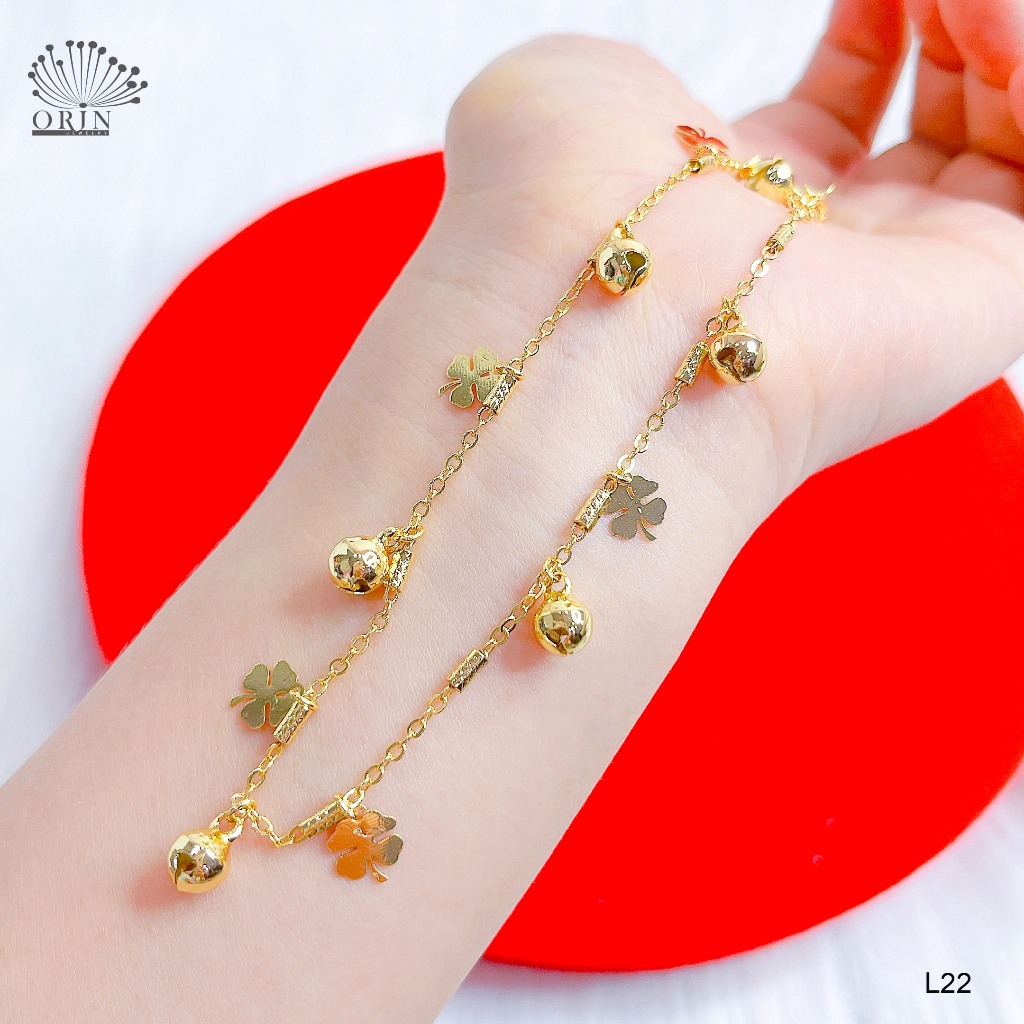 Orin L22 กําไลข้อเท้าโคลเวอร์สี่ใบระดับพรีเมียม