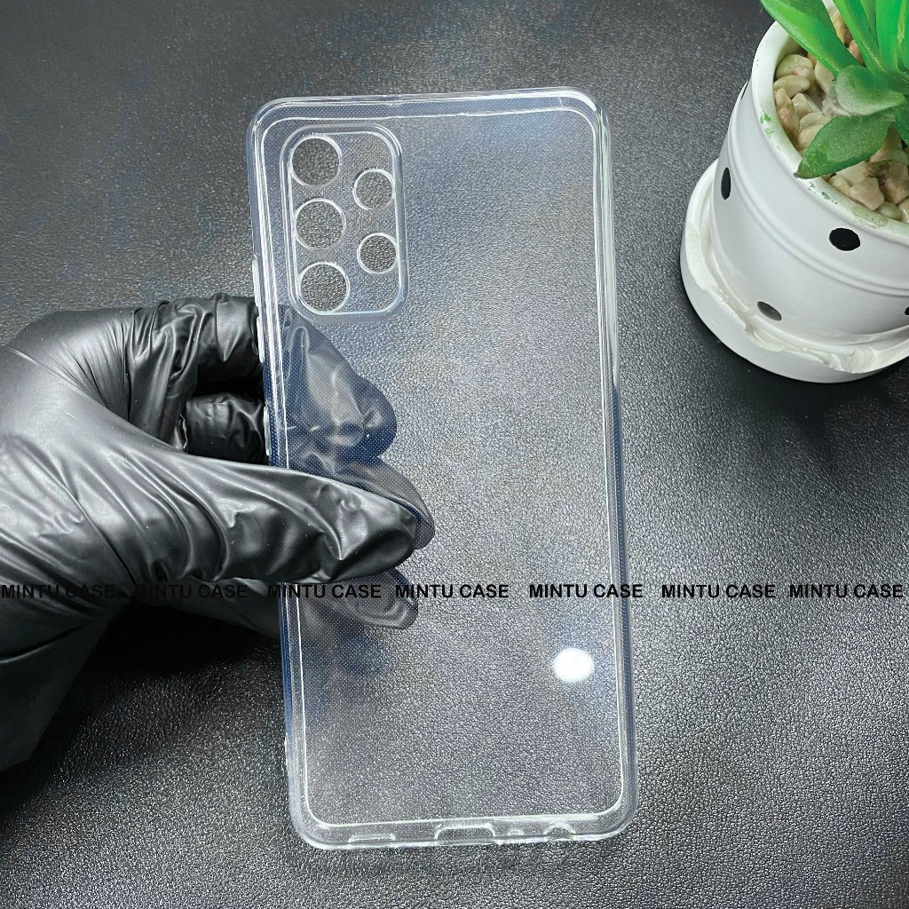 เคสใส Samsung Galaxy A32 4G - เคสใสหนายืดหยุ่นได้เพื่อปกป้องกล้อง