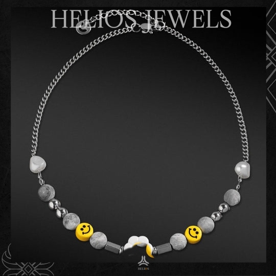 Helios Flower Smile DCN192 สร้อยคอผู้ชายและผู้หญิง