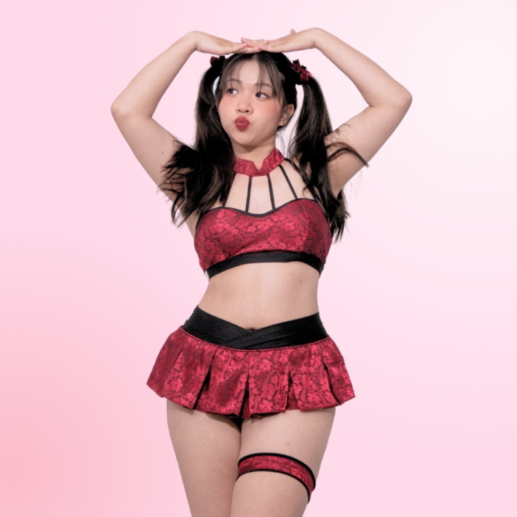 Spincess Polewear AN Red (รูปถ่ายจริงทางร้านถ่าย - สินค้าออกแบบ)