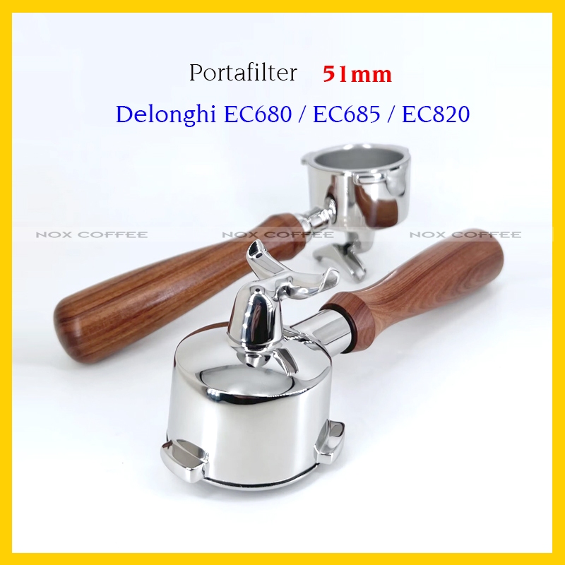 เดลองกี แขนผสมเครื่อง 51มม - 3 หู | เข้ากันได้กับ Delonghi EC680 / EC685 / EC820...