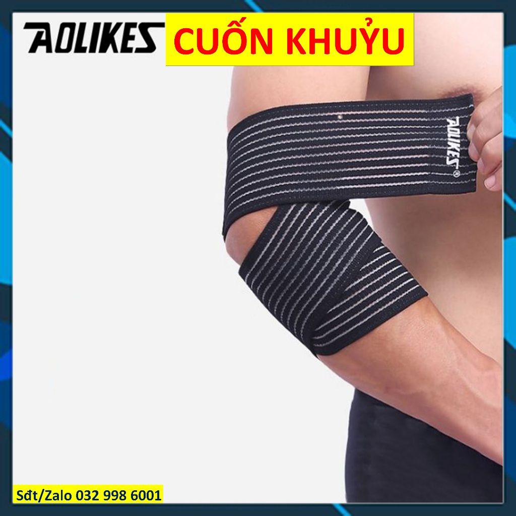 Aolikes Elbow Guard 1526-L70 Elbow Wrap Magic การบาดเจ็บรองรับแถบข้อศอก1