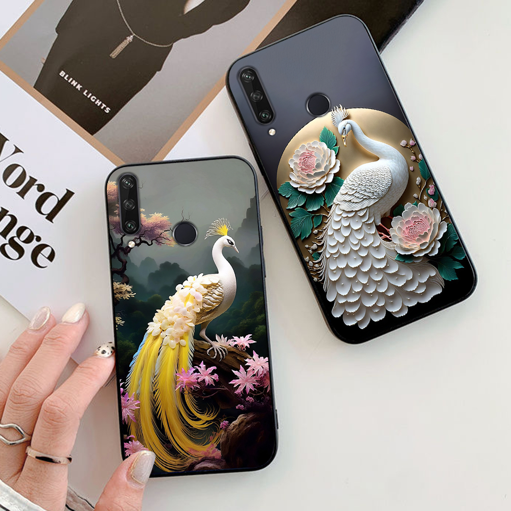 เคส Huawei Huawei y6p 2020 พิมพ์ลายนกยูง / เคสสวยงาม