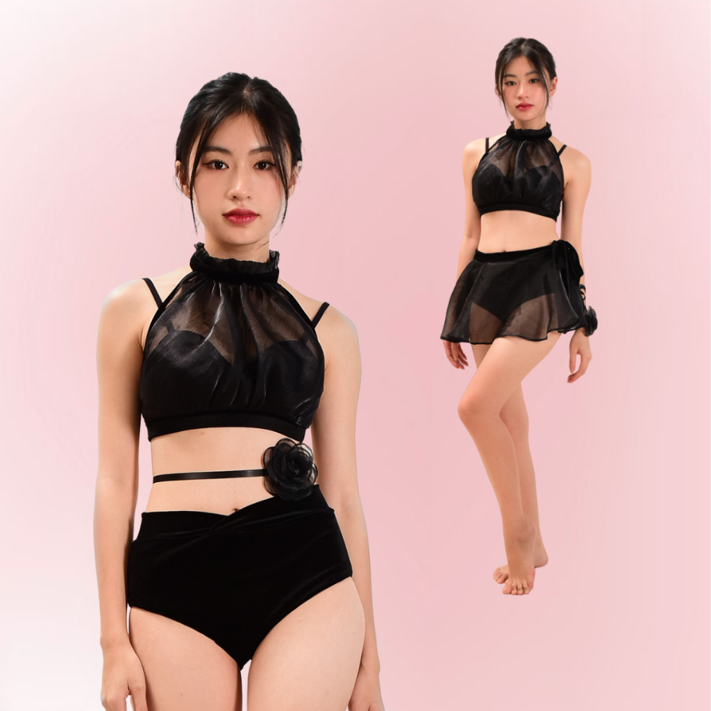Spincess Polewear Belle Black (รูปถ่ายจริงทางร้านถ่าย - สินค้าออกแบบ)
