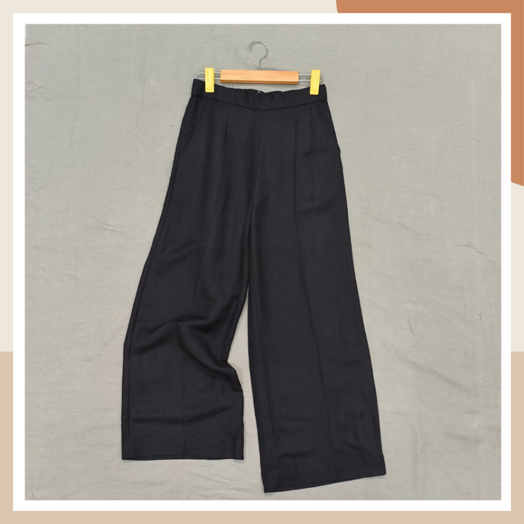 Gusa Clothes Elastic Back Zipper Breathable Linen Pants - Gusa Clothes