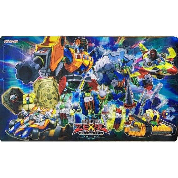 [พิเศษ] yugioh Playmat Zexal [Machine Gear Troopers] พร้อมกล่อง - KONAMI - Limited - 63x35cm - แพ็คก