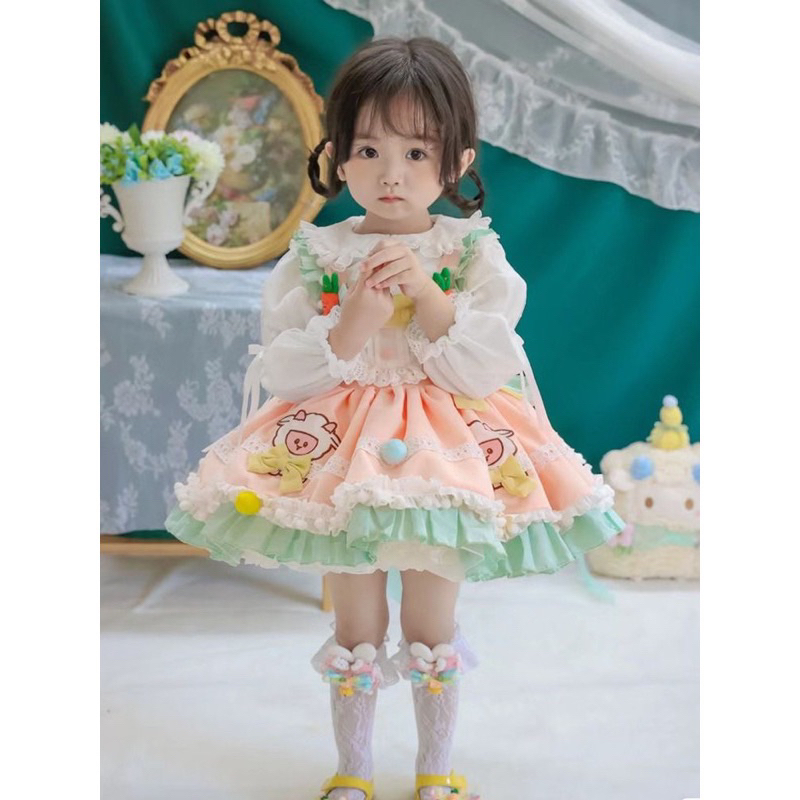 ชุดเจ้าหญิงโลลิต้าฝรั่งเศสสําหรับเด็กผู้หญิง A46