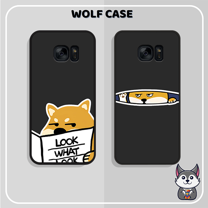 Samsung Note 5- S6- S6 Edge- S7- S7 Edge- Note Fe (Fan Edition) UNIQUE CARTOON DOG AND CAT CASE