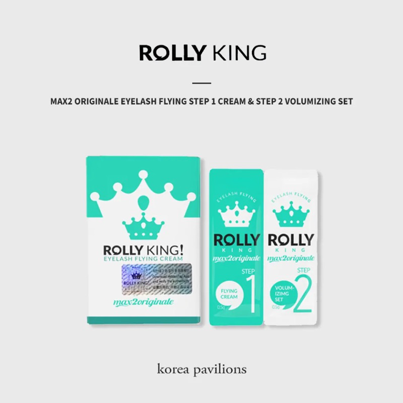 Rolly King Korean Eyelash Curling Agent 1 กล ่ อง = 10tep