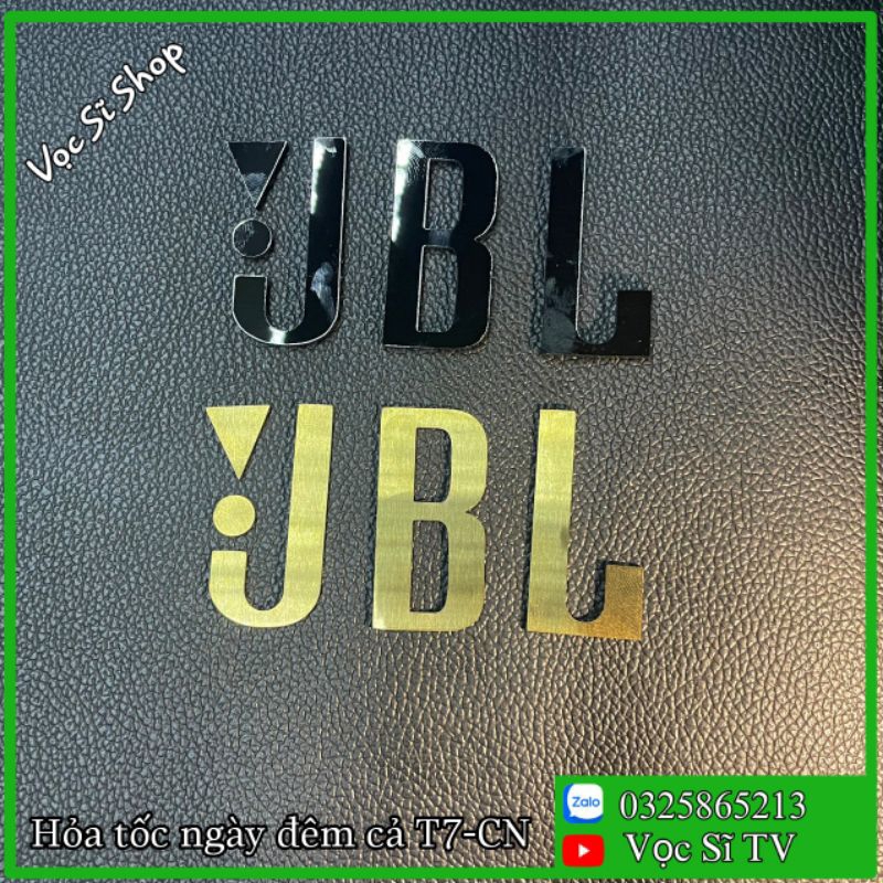 (ขายส่ง จาก 10c) โลโก้ JBL Logo สแตนเลสสีทองขูดสวยมาก