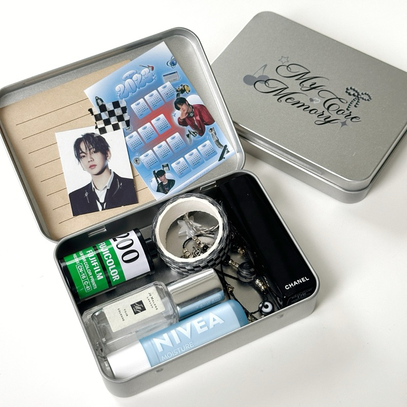 MY CORE MEMORY BOX TIN BOX กล่องเก็บของ SOUVEN🩵TIN CASE, ALTOIDS WALLET