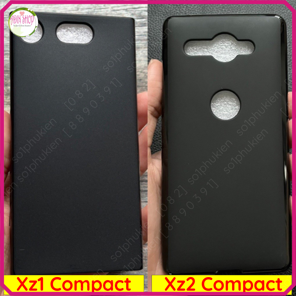 Sony Xperia XZ1 Compact / XZ2 เคส TPU ยืดหยุ ่ นสีดําขนาดกะทัดรัด