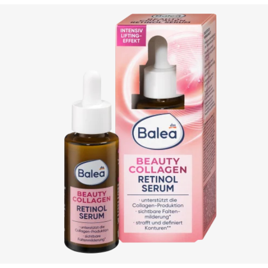 [ Balea ] Retinol Collagen Rejuvenating &amp; Firming Serum ( เยอรมนีในประเทศ ) 30ml - Balea Beauty Collagen Retinol Serum , 30 ml