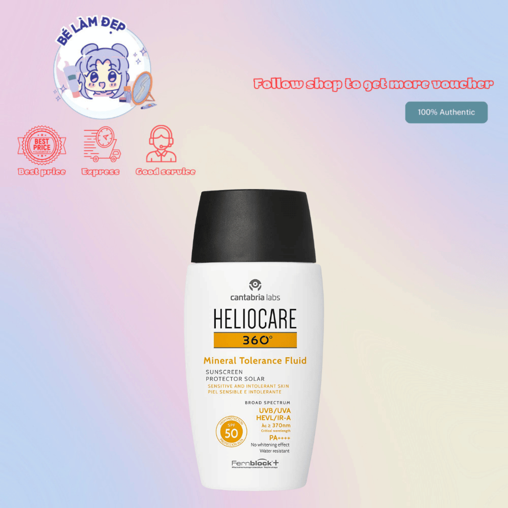 Heliocare Mineral Tolerance Fluid Sunscreen - 50ml