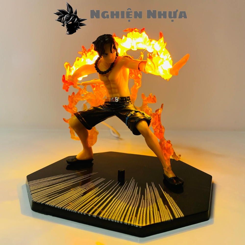 One Piece ACE รุ่นสูง 15 ซม. ฐานไม่มีตัวอักษรพร้อม USB led - ชุด Fzero - One Piece - ไม่มีกล่อง - Pl
