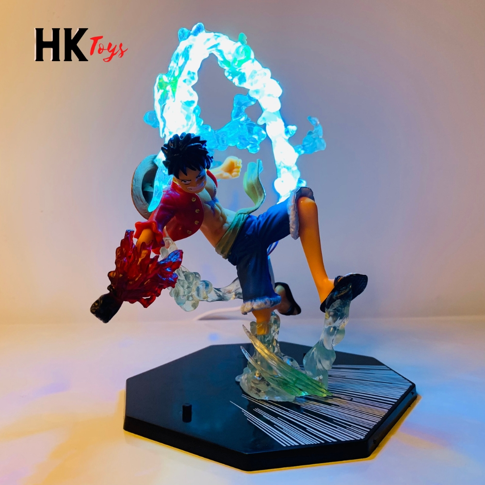 โมเดลลูฟี่เกียร์ 2 haki สินค้าปกติ ฐานไร้ตัวอักษร พร้อม USB led - ชุด Fzero - ONE PIECE - No Box - H
