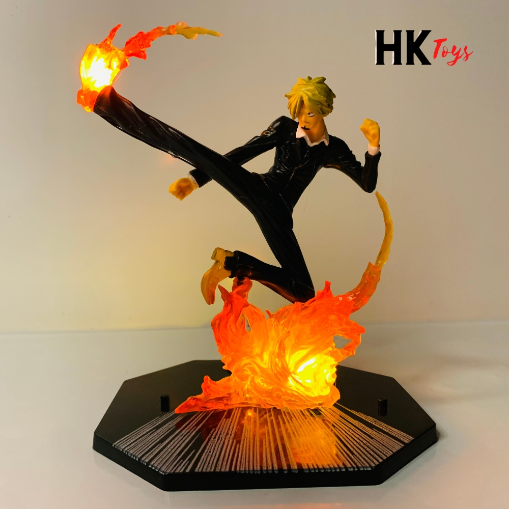 One Piece Sanji รุ่นไม่มีตัวอักษรพร้อม led USB สูง 16cm - ชุด Fzero - One Piece - No Box - HKTOYS
