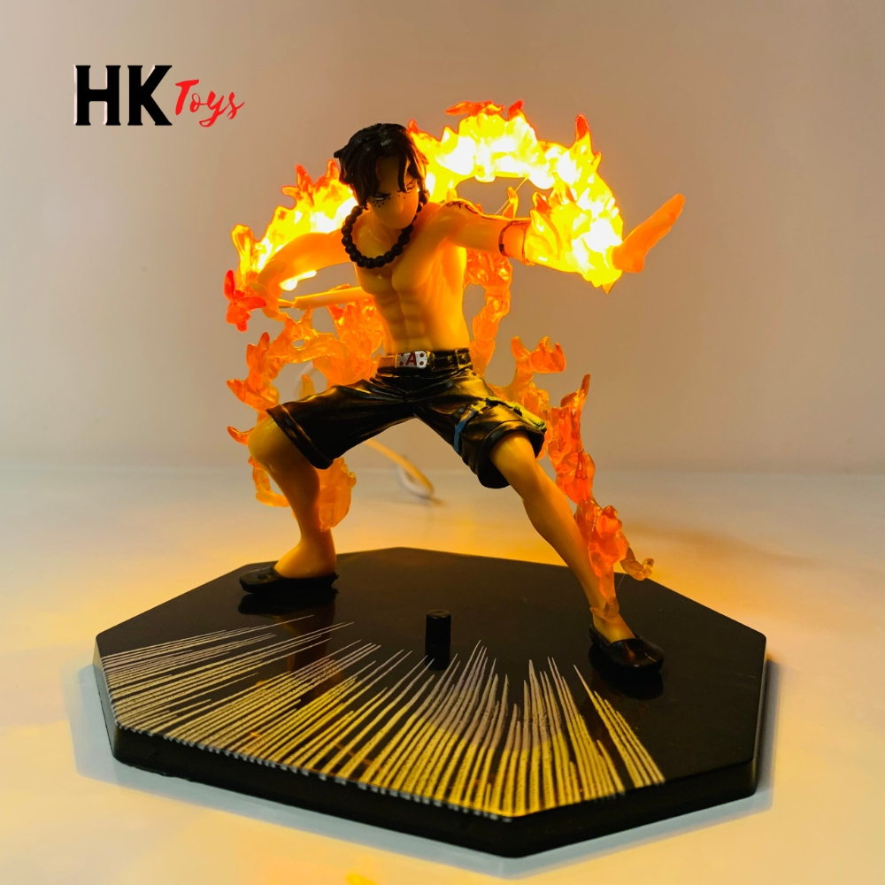 One Piece ACE รุ่นสูง 15 ซม. ฐานไม่มีตัวอักษรพร้อม USB led - ชุด Fzero - One Piece - ไม่มีกล่อง - HK