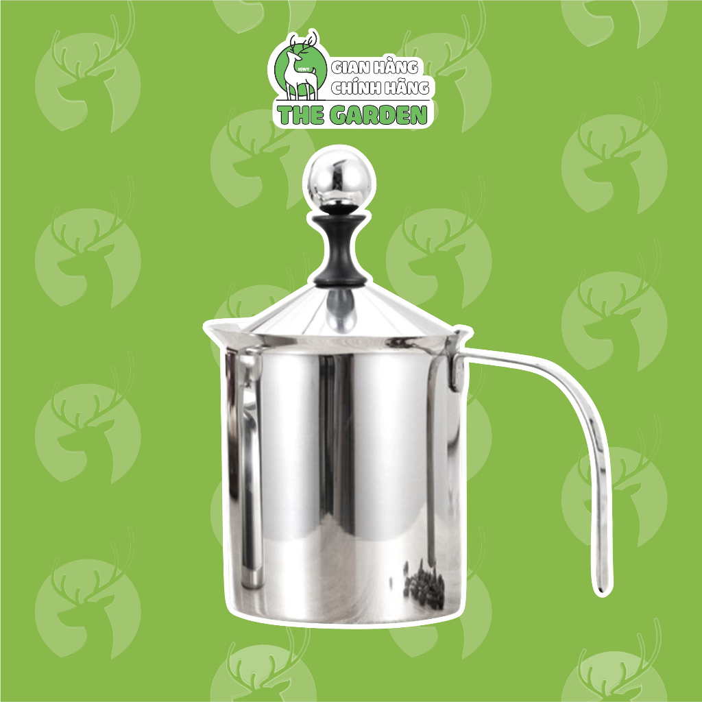 Latte THE GARDEN Cold Whipping Case Stainless Steel Portable Milk Foaming 2 ชั ้ น 400มล