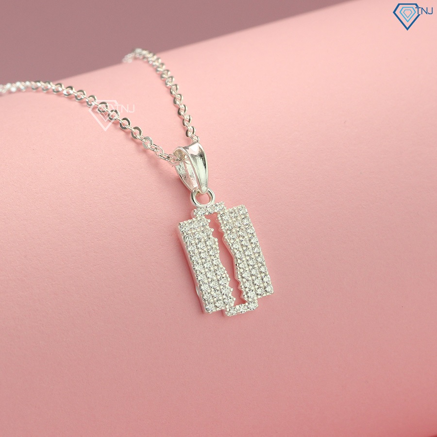 สร้อยคอเงินผู้หญิงหินส่วนบุคคล DCN0476 - TNJ Jewelry