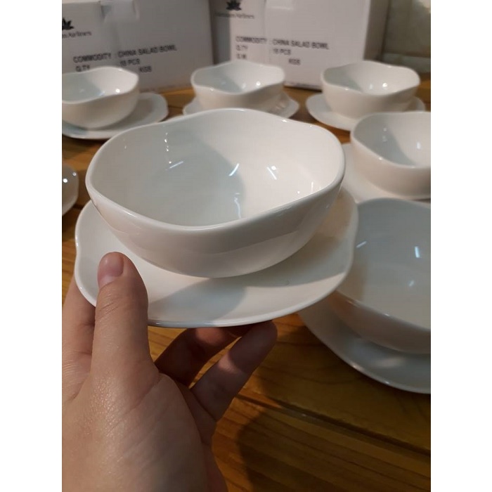 VNA จานพอร์ซเลนแอปริคอท