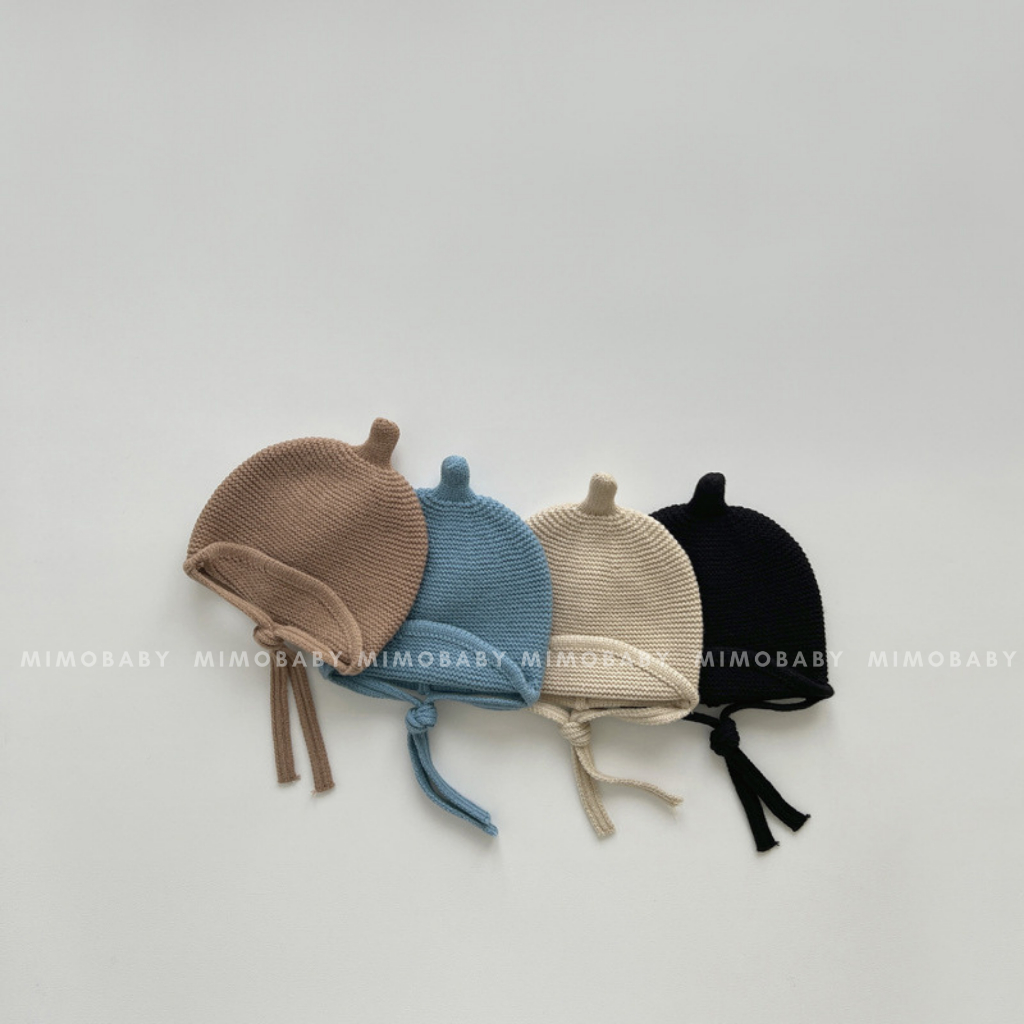 หมวกขนสัตว ์ สไตล ์ เกาหลีในฤดูใบไม ้ ร ่ วงและฤดูหนาวสําหรับเด ็ ก ML270 Mido Baby