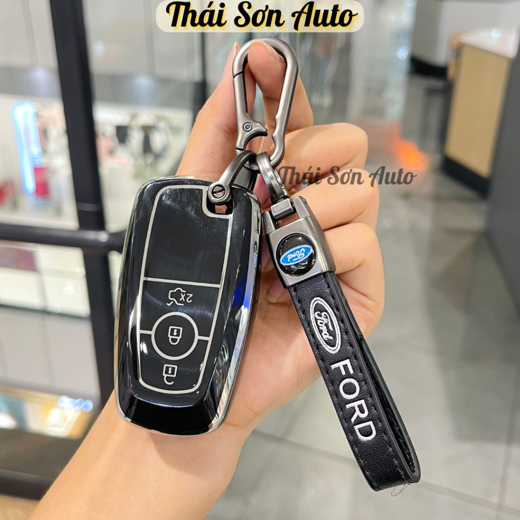 ปลอกกุญแจ Ford Everest พร้อมขอเกี่ยวโลโก้ Ford