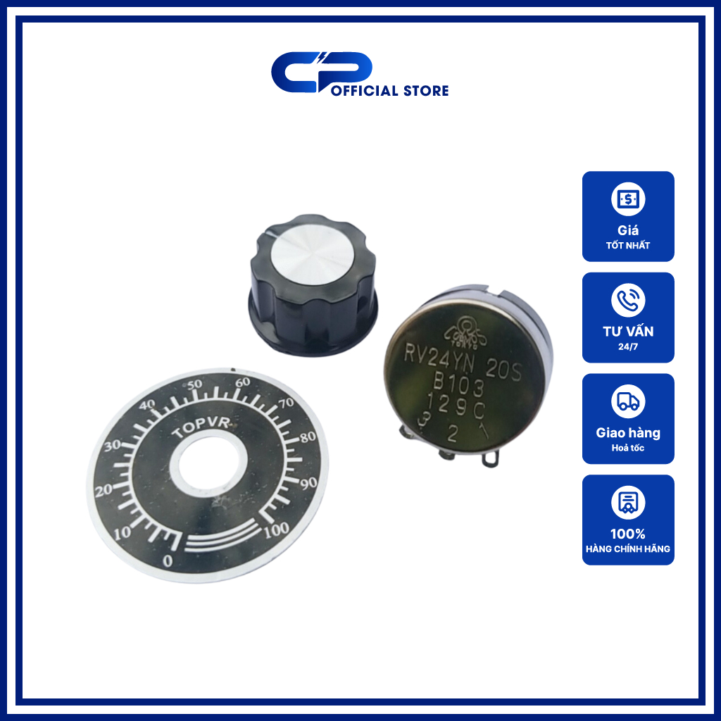 Tocos โรตารี่ potentiometer RV24YN 20S B103