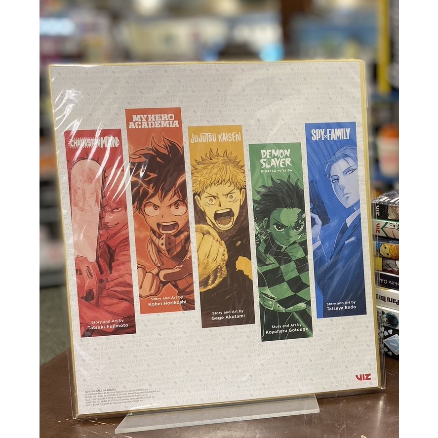 Shikishi Jump Viz Media CSM, MHA, JJK, KNY, SXF