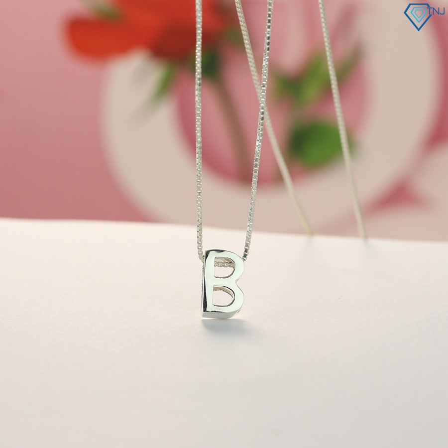 สร้อยคอผู้หญิงรูปตัว B หรูหรา DCN0397 - TNJ Jewelry