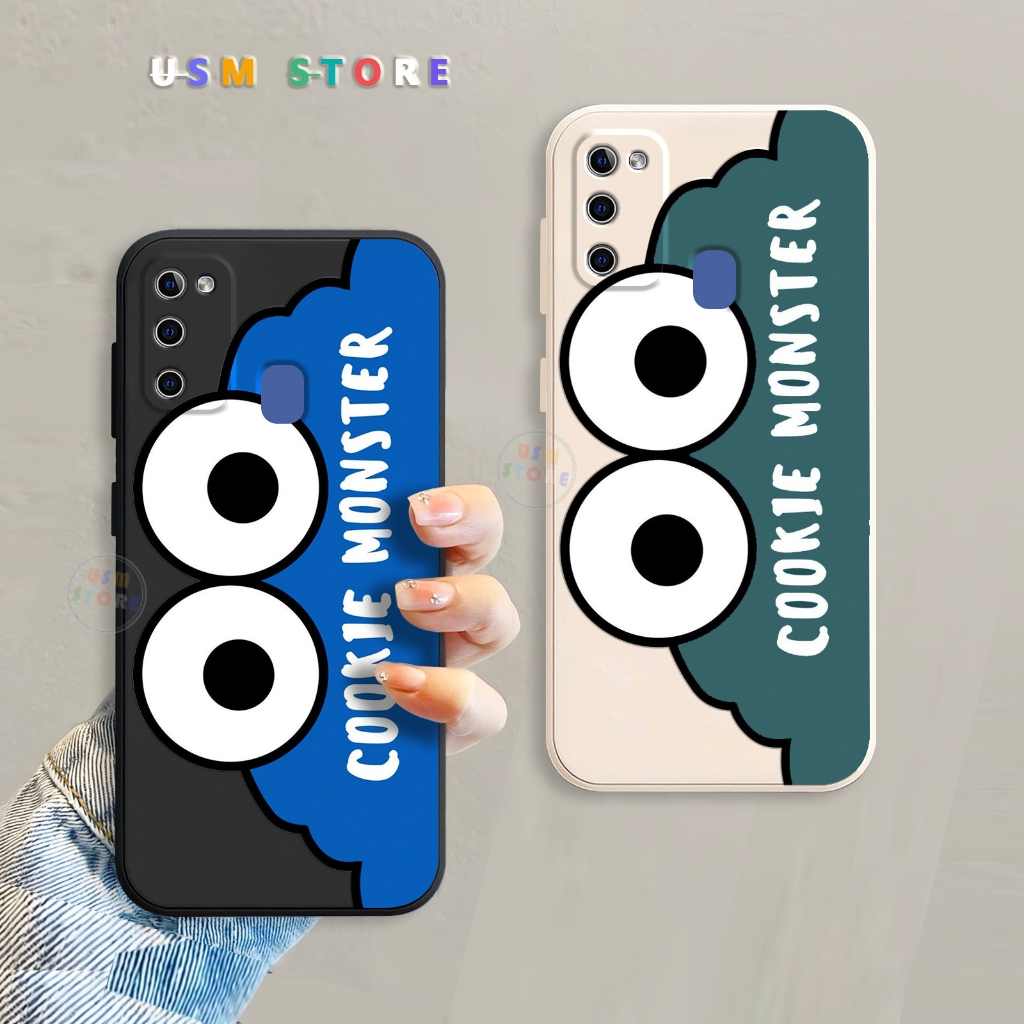 เคส Samsung M30S / M21 2021,ยืดหยุ ่ น TPU, Cookie Monster Monster Monster Monster Monster