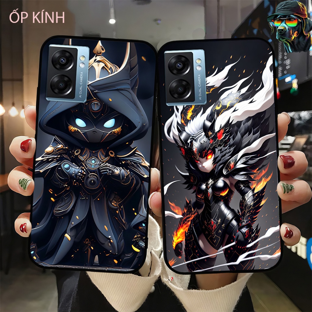 เคสโทรศัพท์กระจก Oppo a57 2022 5g เคส vip เท่ๆ หุ่นยนต์ซุปเปอร์ทรงพลัง