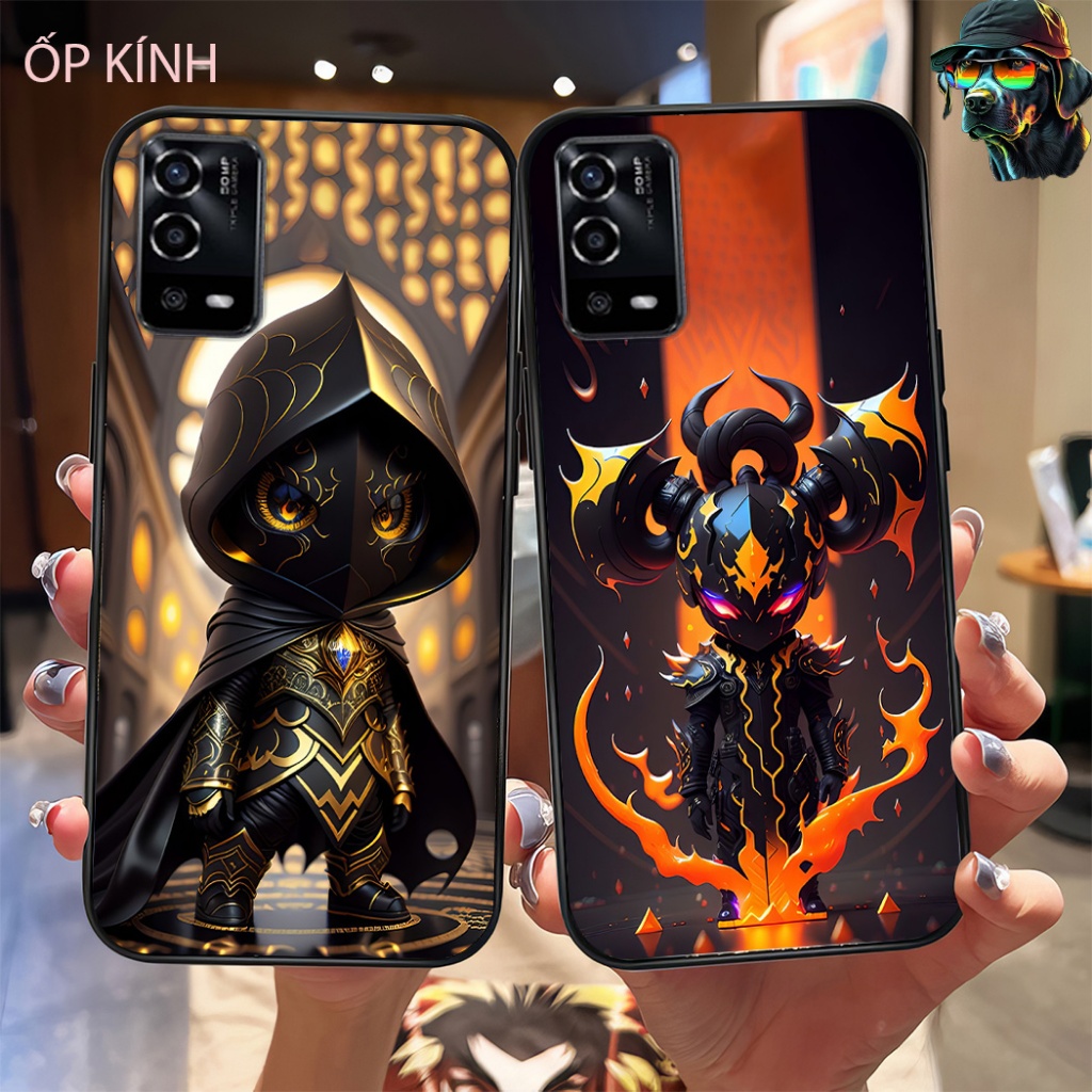 เคสโทรศัพท์แบบกระจกสําหรับ oppo a55 4g / oppo a55 5g cool vip เคสหุ่นยนต์ซุปเปอร์ทรงพลัง
