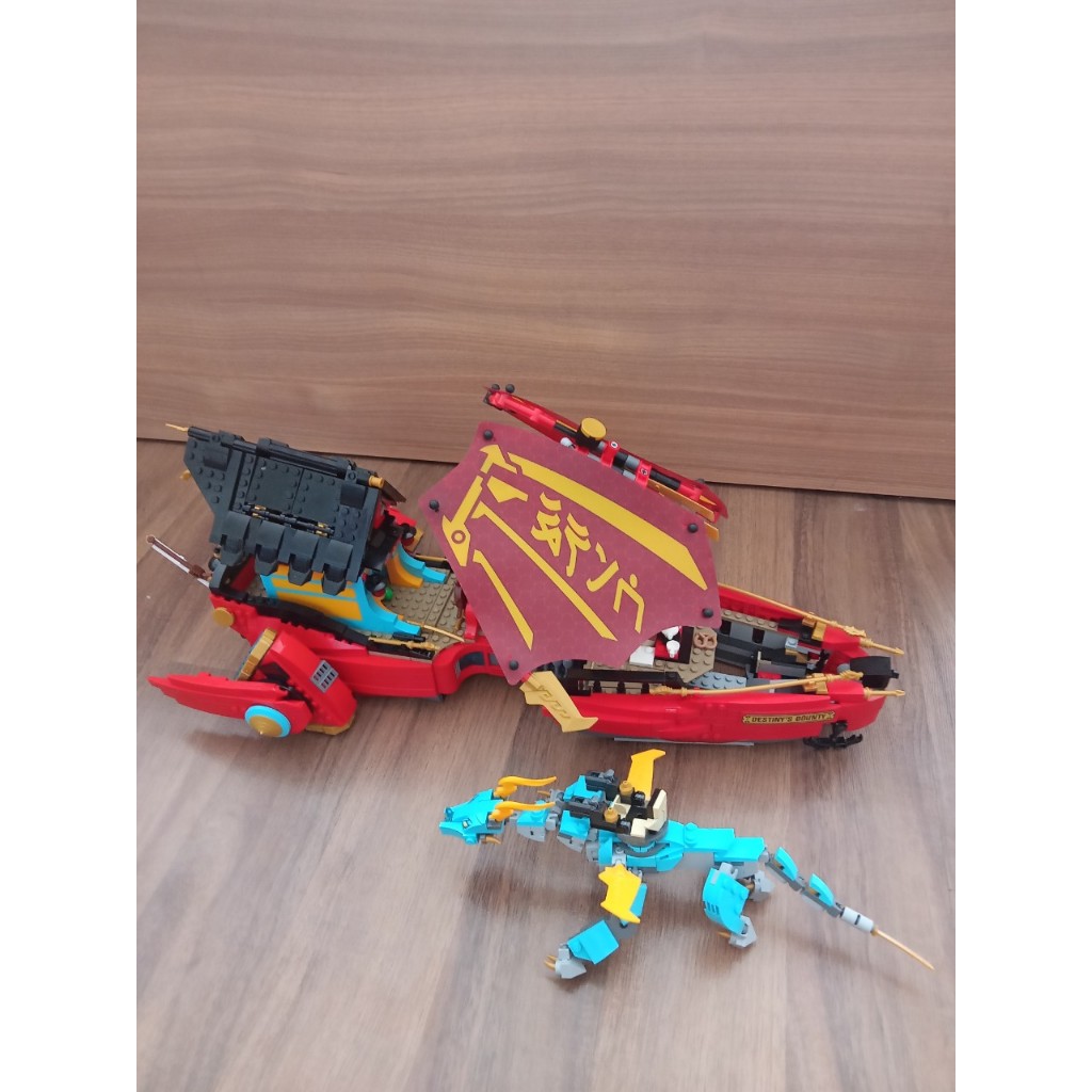 [LIQUIDATION - NICE PRODUCTS] Destiny 71797 Aircraft Ship ของเล่นประกอบอิฐ - NO MINI, ไม่มีกล่อง, NO