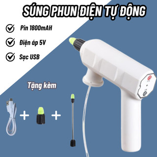 SÚNG PHUN NƯỚC TỰ ĐỘNG ĐA NĂNG NHỎ GỌN ỐNG INOX VÒI DÀI TIỆN LỢI DỄ DÀNG SỬ DỤNG TƯỚI CÂY