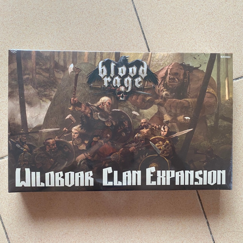 Wildboar Clan Expansion Bloodrage Expansion ชุดขยายที่สมบูรณ์สําหรับเกมกระดานชื่อดังของ Viking Blood