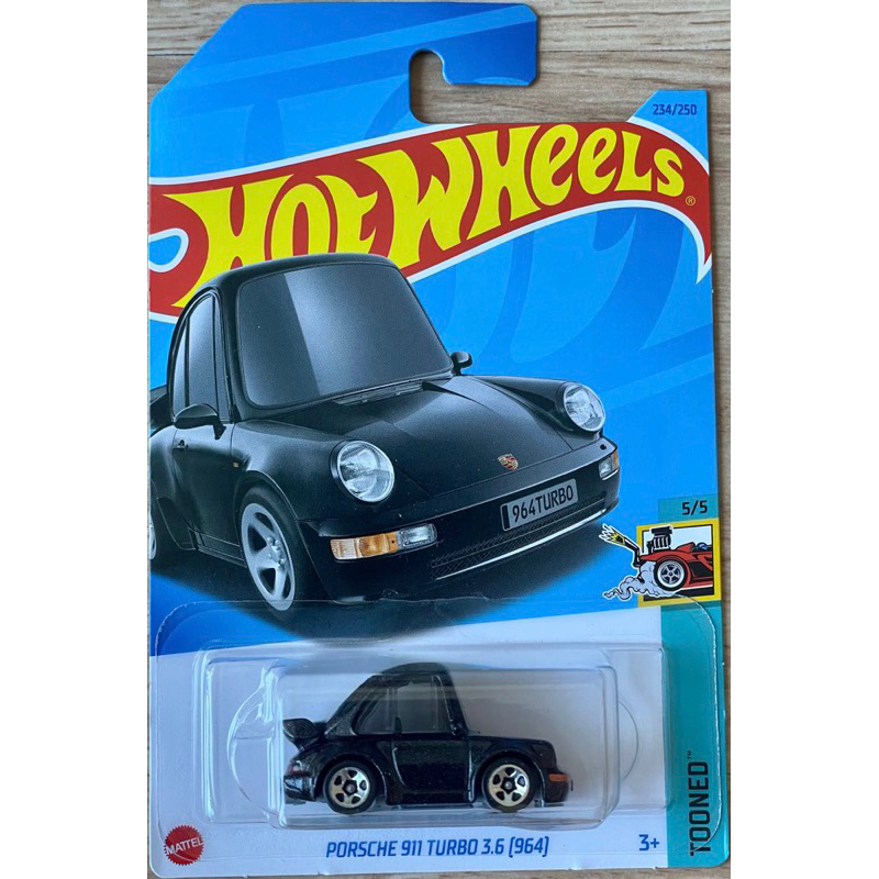 ของแท้ Hot Wheels Tooned Porsche 911 Turbo 3.6 964 รถรุ่น 1:64 scale