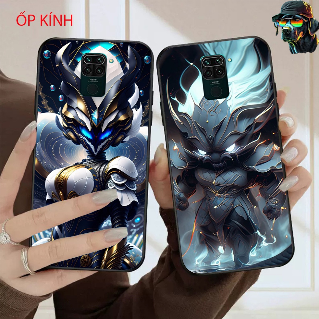 Xiaomi redmi note 9 / mi note 9s / redmi note 9 pro เคสโทรศัพท์แก้ว, เคสหุ่นยนต์ซุปเปอร์ทรงพลัง vip 