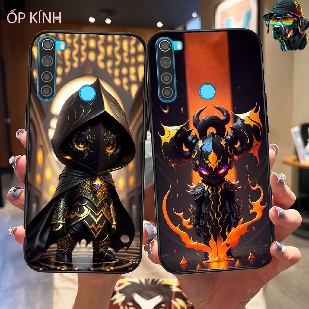 Xiaomi redmi note 8 / redmi note 8 pro / redmi note 8t เคสโทรศัพท์แก้ว, เคสหุ่นยนต์ซุปเปอร์ทรงพลัง v