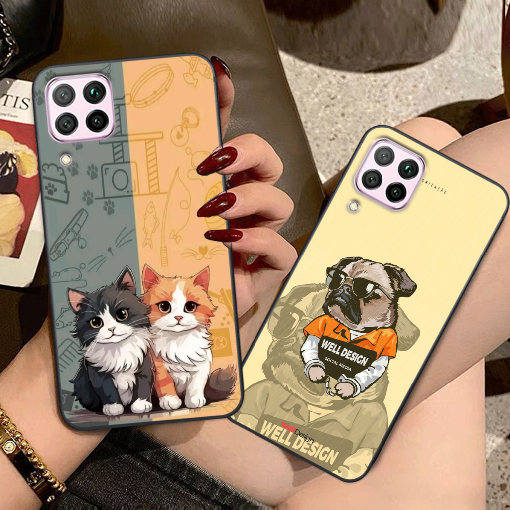 เคส Huawei Nova 7i / Nova 8i การ์ตูนน่ารักและน่ารัก ราคาถูก ขอบสี่เหลี่ยม