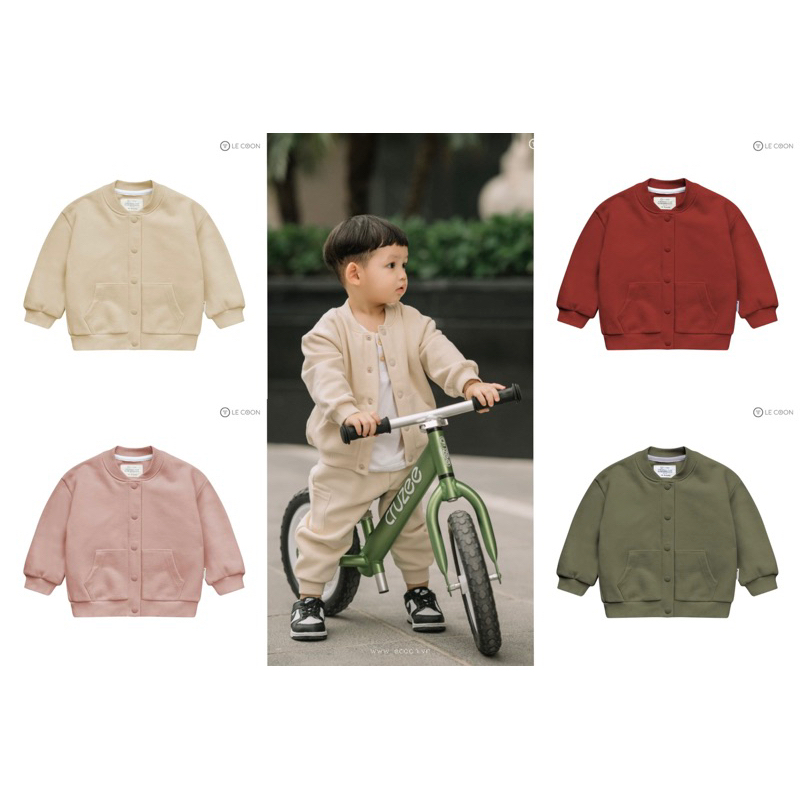 LE COON - COTTON Flannel BOMBER (เสื้อผ้าหลวม) BEOKIDS