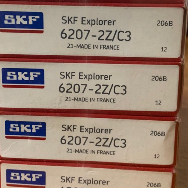 แบริ่ง 6207 SKF 2z/c3 (ซีลเหล็ก)