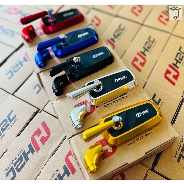 กระจกมองหลัง H2C (กระจก) H2C กระจกป้องกันแสงสะท้อนขาสั้นสําหรับรถทุกรุ่น....