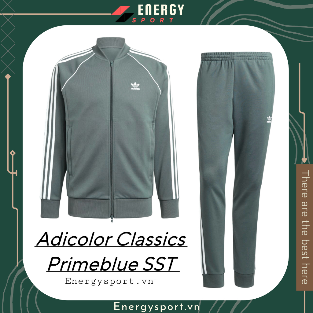Adidas Adicolor Classic Primeblue SST Track รองเท ้ าผ ้ าใบผู ้ ใหญ ่ - สีซีเมนต ์