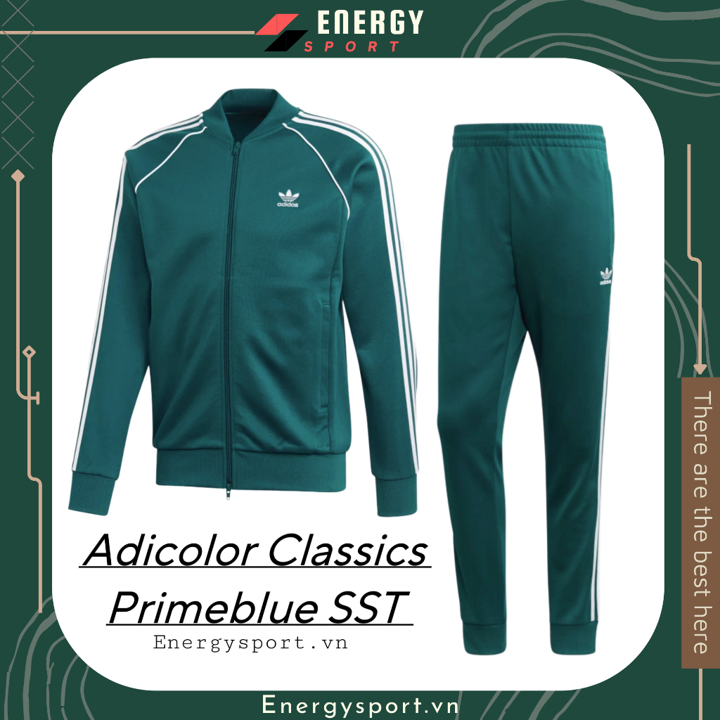 Adidas Adicolor Classic Primeblue SST Track รองเท ้ าผ ้ าใบผู ้ ใหญ ่ - สีน ้ ําเงิน