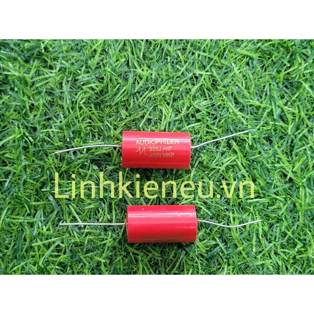 ตัวเก็บประจุ Audiophile สีแดงแท้ 3.3uF 400V 335J