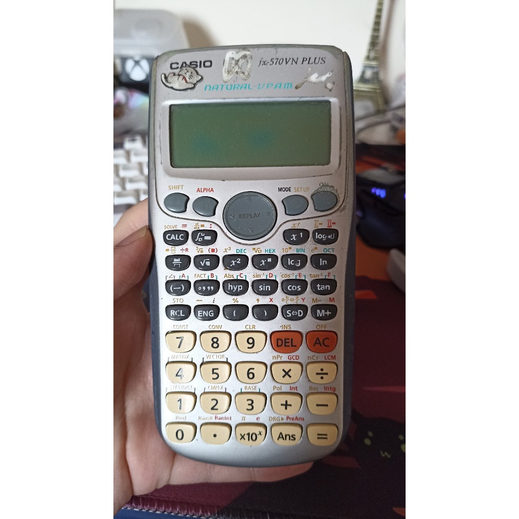 [ของเก่า] เครื่องคิดเลข CASIO FX-570VN PLUS พิชิตสองครั้งสําหรับการสอบมหาวิทยาลัยและ 2 เท่าสําหรับกา