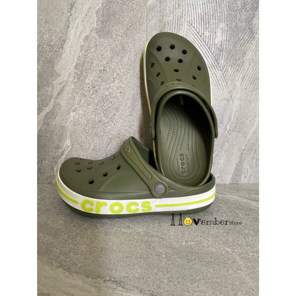 [ของแท้] รองเท้าแตะเด็ก Cross Crocs Bayaband Clog นุ่มสุดๆ - ทนทาน - น้ําหนักเบา - มาพร้อมสติ๊กเกอร์