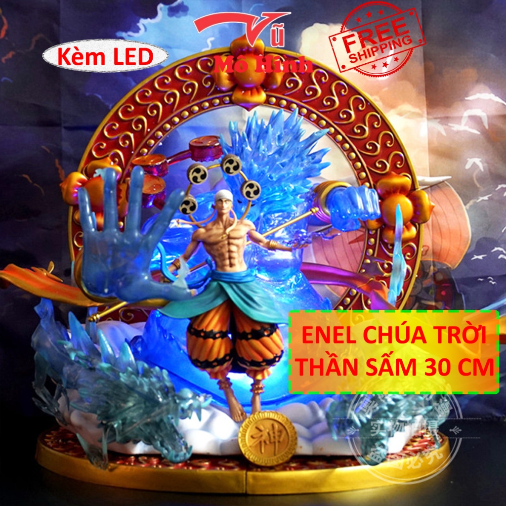 Super product One Piece Enel God of Thunder model With LED 30cm ชั่งน้ําหนัก 3kg - โมเดล One Piece V